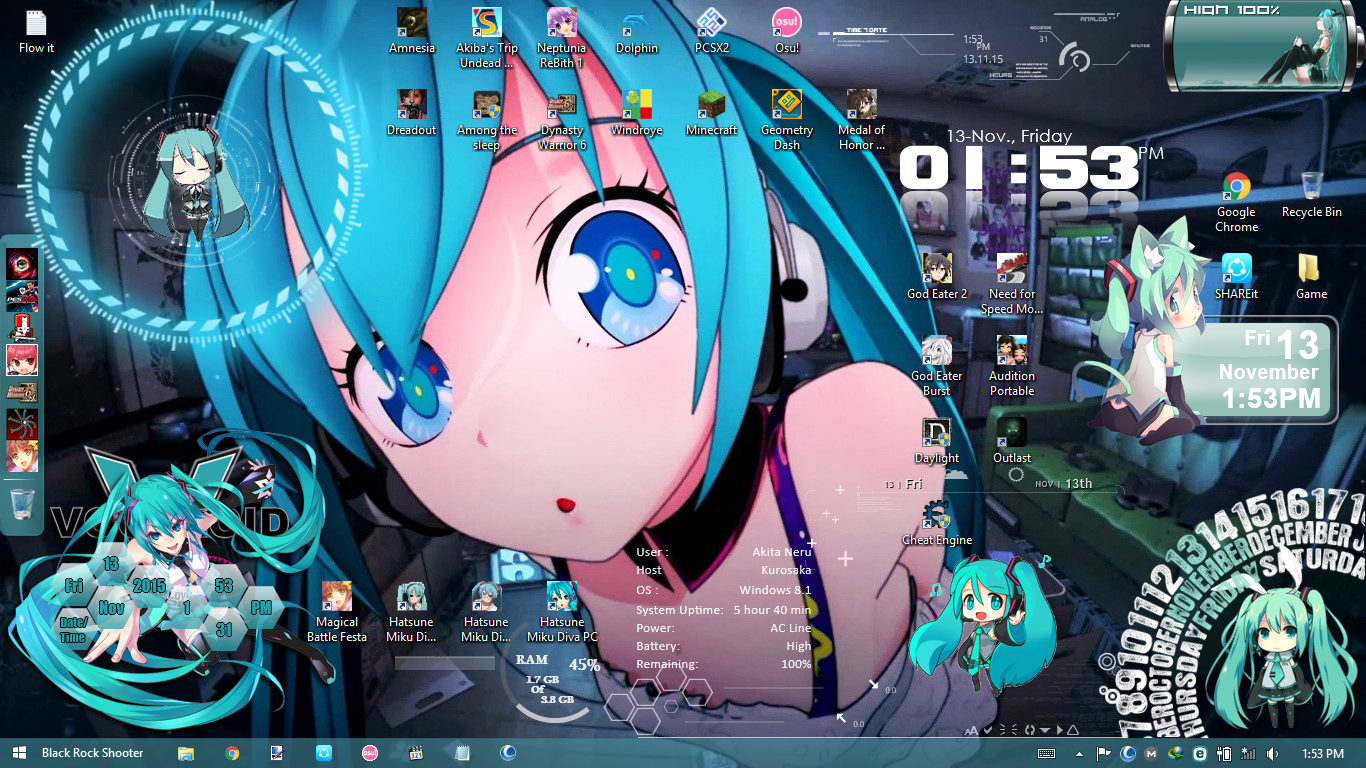 [ベスト] rainmeter skin アニメ 111497-Rainmeter skin anime